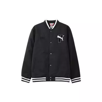 Puma Sports Casual Warm Baseball Cotton Jacket Men Jacket Black 532415-01 XS