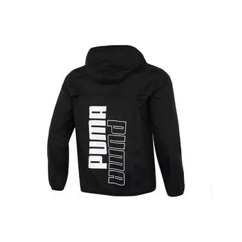 PUMA Sports Casual Windproof Running Woven Jacket Men Jackets Black 846315-01 M
