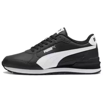 Puma ST Runner v4 Кожа Черный Белый Унисекс Кроссовки 399068-01 35.5