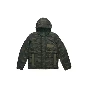 Puma Streetstyle 480 Толстый камуфляжный пуховик с капюшоном Мужские куртки Темно-зеленый 581639-70 M