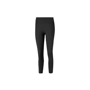 Puma Studio Training Трикотажные укороченные брюки для фитнеса с высокой талией Женские плавки Черные 520232-01 S