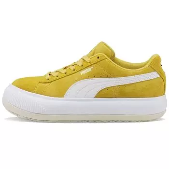 Puma Suede Mayu Bamboo White Женские кроссовки Gold Marshmallow 380686-11