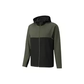 PUMA Светоотражающая куртка на молнии с капюшоном Мужская верхняя одежда Виноградный лист-Зеленый 520848-44 S