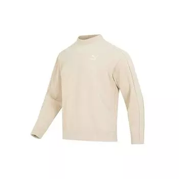 Puma T7 Mock Neck Crew Sweatshirt Мужские топы цвета хаки 620605-88 XL