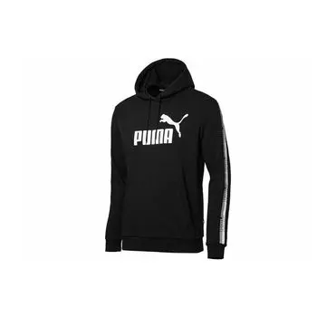 Puma Tape Logo Hoodie Мужские Топы Черный 853355-01