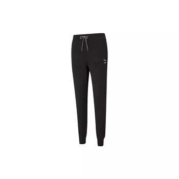 Puma Tapered Fit Трикотажные джоггеры с нашивками на шнурке Женские плавки Черные 531355-01 M