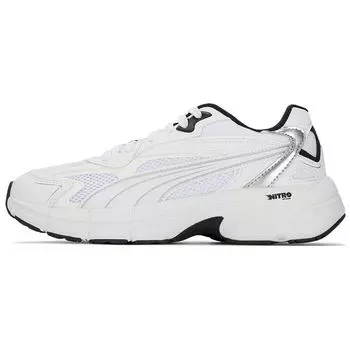 Puma Teveris Nitro Metallic - Белые Черные Женские Кроссовки Серебро 391098-03 35.5