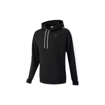 Puma Толстовка с капюшоном и длинным рукавом с принтом логотипа бренда Casual Series, мужская толстовка черного цвета 538828-56 L