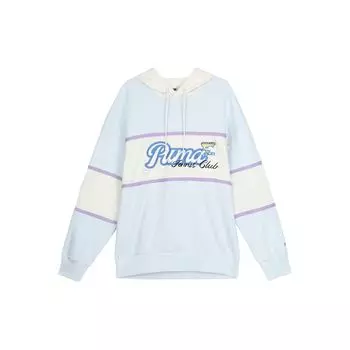 Puma Толстовка с капюшоном и принтом в виде цветных блоков и букв, повседневная, с длинным рукавом, мужская, светло-голубая 625800-23 S