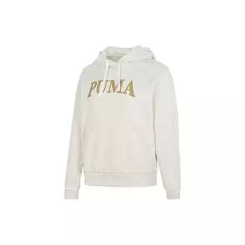 Puma Толстовка с капюшоном с буквенным принтом и большими карманами, женские толстовки с капюшоном цвета хаки 682176-87 S