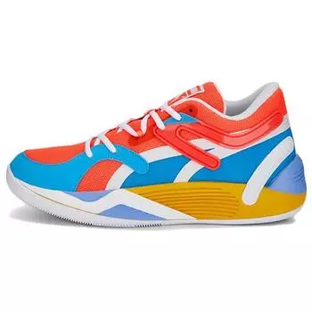 Puma TRC Blaze Court Pop Art мужские кроссовки огненно-коралловые электро-фиолетовые 377397-01 44.5