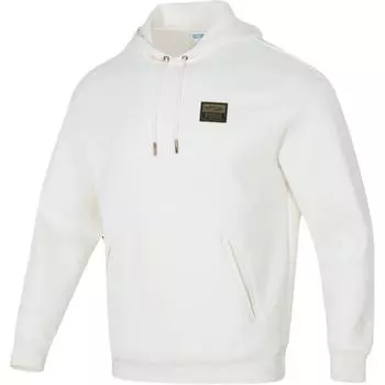 Puma Тренировочная толстовка с капюшоном с логотипом, мужская толстовка с капюшоном, цвет не совсем белый 631069-87 S