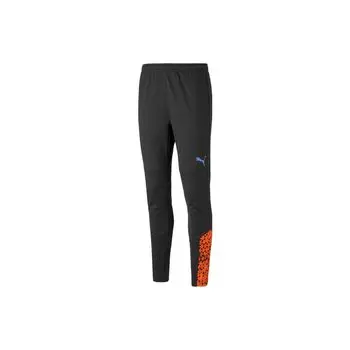 Puma Тренировочные брюки Individualcup с цветными блоками и эластичной резинкой на талии, мужские штаны, черные 658295-50 S