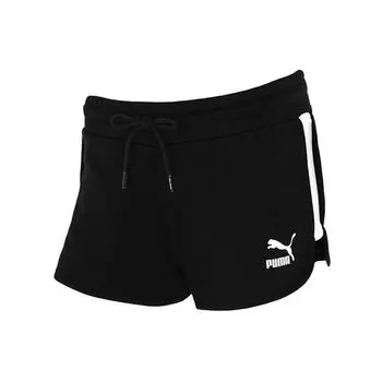 Puma Тренировочные спортивные сплайсированные дышащие трикотажные шорты женские шорты черные 532297-01 XL