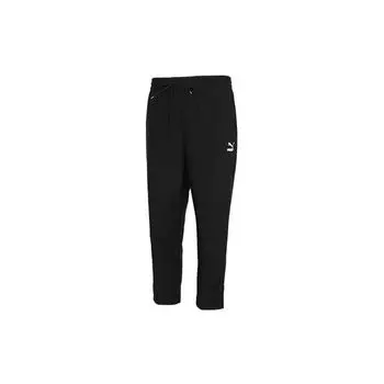 Puma Трикотажные конические джоггеры с кулиской Мужские плавки Черный 531425-01 S
