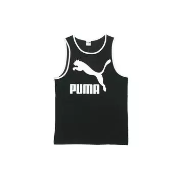Puma Трикотажный дышащий баскетбольный жилет с круглым вырезом для мужчин, черный 597456-01 XS