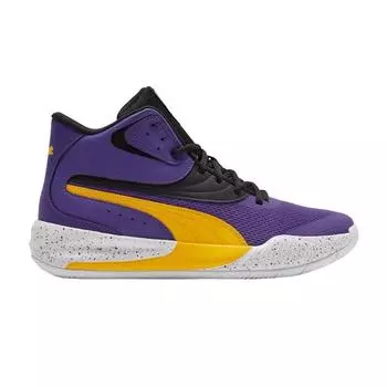 Puma Triple Mid Splatter Prism Violet Spectra Желтые мужские кроссовки Фиолетовый 377570-01 40.5