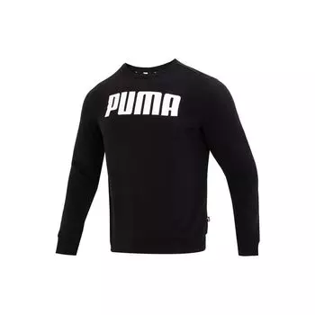 Puma Удобная толстовка с принтом букв, мужская, черная 673862-01 M