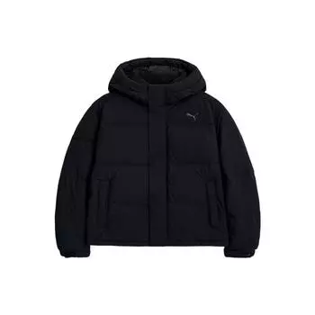 Puma Ultra1 Core Down Jacket Solid Color Casual Free Fit Hooded Puffer Coat Women Jackets Black 940164-01 M