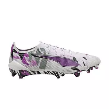 Puma Ultra 5 Ultimate FG Forever Pack мужские кроссовки белые чисто-пурпурные перья-серые 108410-01 40
