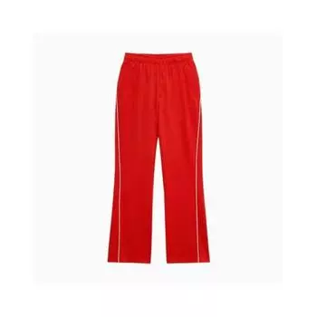 Puma Unisex Straight Long Pants Uni Deercat Knit Track Pants Red/L