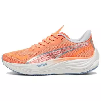Puma Velocity Nitro 3 Neon Citrus Silver Женские Кроссовки Оранжевый Silver-Mist 377749-06 36