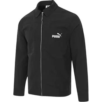 Puma Верхняя одежда Межсезонная Логотип Буква Воротник с длинным рукавом Куртка Мужская куртка Черная 633761-01 XXL