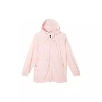 Puma Ветровка с защитой от ультрафиолета, однотонная, повседневная, с капюшоном, с длинным рукавом, женские куртки, светло-розовый 628375-67 S