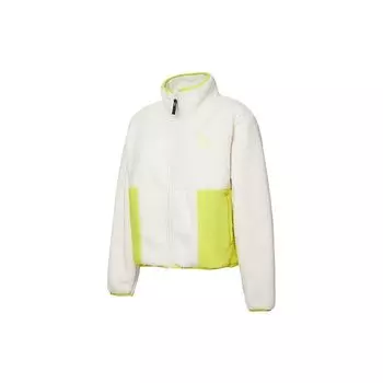 Puma Винтажная повседневная куртка из искусственной овчины, женские куртки цвета слоновой кости 533032-74 XL
