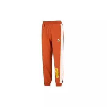 Штаны спортивные Puma Knit Jogger с логотипом, мужские, оранжевые 538781-64 L