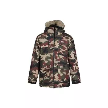 Puma Warm Hooded Cotton Jacket Winter Camouflage Men Outwear 596546-70 S