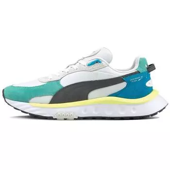 Puma Wild Rider Rollin - Мужские кроссовки Elektro Aqua Синий Белый 381517-01 44.5