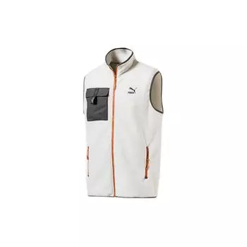 Puma вышитый логотип теплый повседневный жилет с воротником-стойкой мужской жилет Off-White 596728-64 L