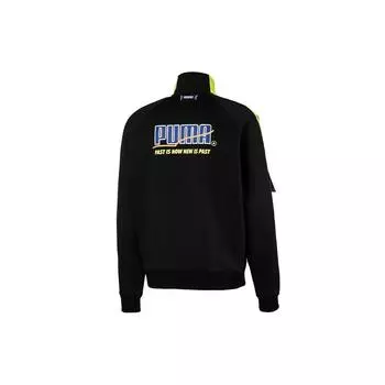 Puma X Ader Error Logo Print Спортивная куртка на флисовой подкладке Куртки унисекс Черный 595533-01 XL