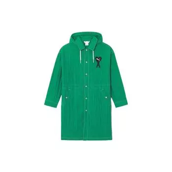 Puma X Ami Paris Co-Branded легкая длинная куртка с капюшоном и логотипом в виде сердца для мужчин, верхняя одежда, светло-зеленый цвет 534064-96 M