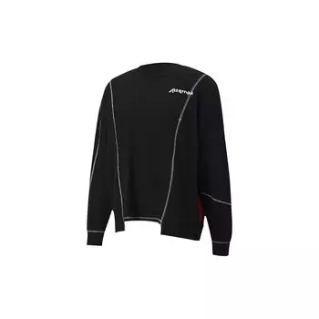 Puma X Attempt Co-Brand Casual Crew Neck Contrast Long Sleeve Sweatshirt Men Sweatshirt Black 598272-01 M