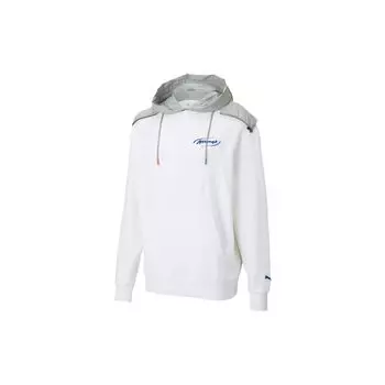 Puma X Attempt Color Block Вязаный свитер с капюшоном Мужской свитер Белый 598263-02 XS