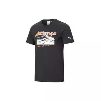 Puma X Attempt Crossover Повседневная футболка с коротким рукавом унисекс Черная 598194-01 XXS