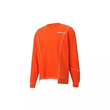 Puma X Attempt Нерегулярный крой Круглый вырез Толстовка Мужская Топы Вишня-Томат-Красный 598272-45 XS