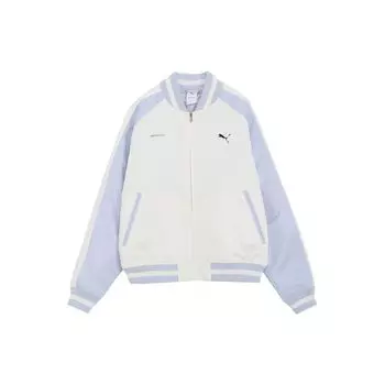 Puma X Koji осень/зима 2023, лоскутная куртка с металлическим логотипом и цветными блоками, куртки унисекс, белые 622605-65 L