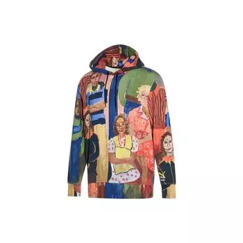 Puma X Ks Collaborative Hand Painted Abstract All-Over Hoodie Unisex Hoodies Multicolor 530407-02 S