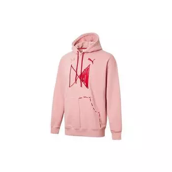 Puma X Michael Lau Asymmetrical Print Knit Hoodie Men Hoodie Bridal-Pink 530349-85