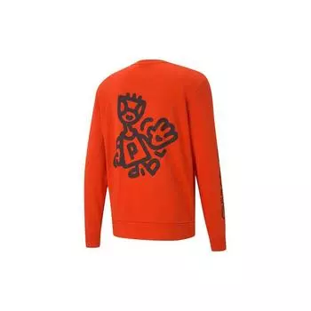 Puma X Mr Doodle Crewneck Sweatshirt Мужская толстовка Оранжевый 598682-20