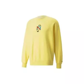 Puma Свитшот с логотипом X Njr Series с круглым вырезом и длинными рукавами, мужской свитшот, желтый 535732-91 XS