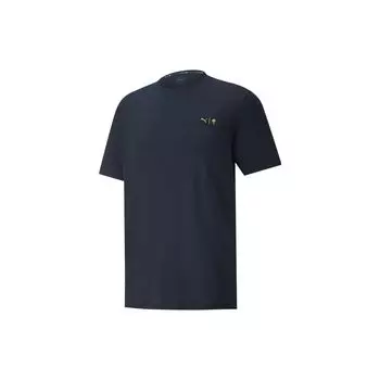 Puma Футболка с круглым вырезом и логотипом X Palm Tree Crew, мужские топы, темно-синяя 534087-02 XS