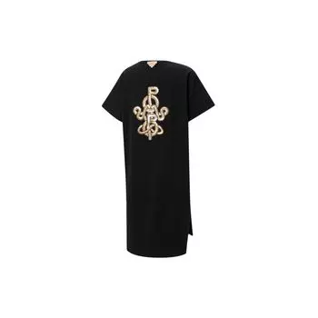 Puma X Pronounce с принтом на спине и круглым вырезом, спортивное платье с короткими рукавами, женское платье, черное 532148-01 XS