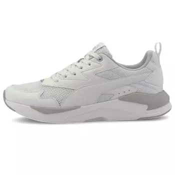 Кроссовки унисекс Puma X-Ray Lite белые серые фиолетовые серебристые 374122-02 35.5