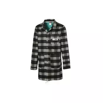 Puma X Rhuude Aop Длинная клетчатая куртка Мужское пальто белое 595345-02 S