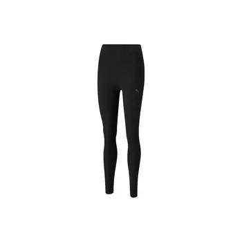 Puma Штаны для фитнеса Yoga Series с однотонным логотипом и высокой талией, женские, черные 521956-01 S