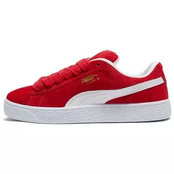 Puma Замшевые XL For All Time красные женские кроссовки белые 397648-03 38.5